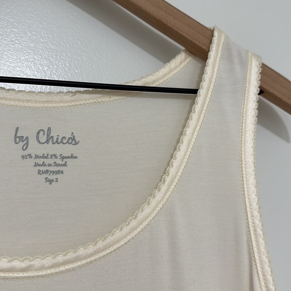 CHICO’S | Cream Sleeveless Top - Picture 3 of 3